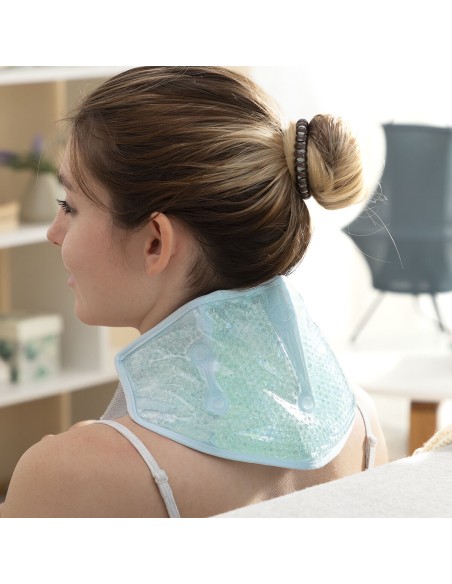 Coussin Réglable avec Perles en Gel Effet Chaud et Froid Pearion InnovaGoods