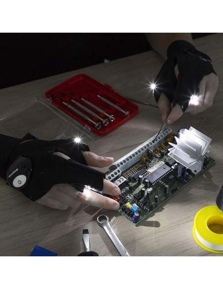 Gants avec Lumière LED Gleds InnovaGoods 2 Unités