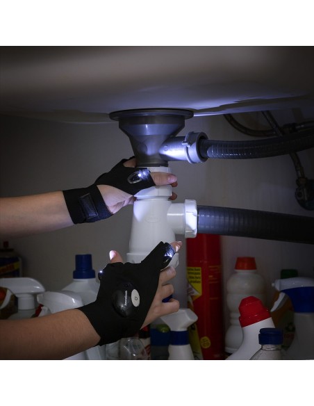 Gants avec Lumière LED Gleds InnovaGoods 2 Unités