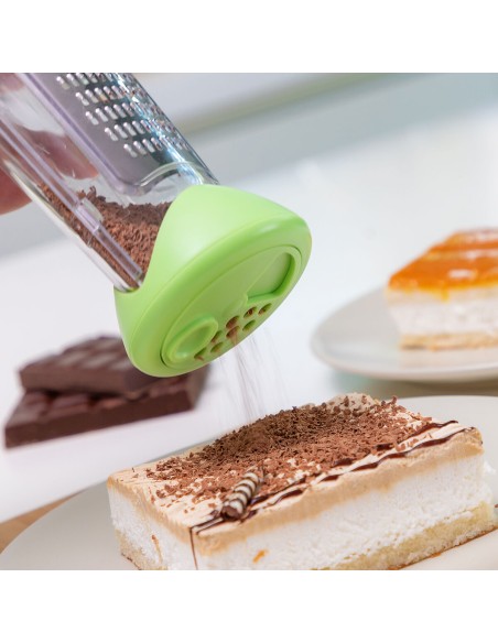 Râpe avec récipient et couvercle de distributeur 3 en 1 Cheezy InnovaGoods