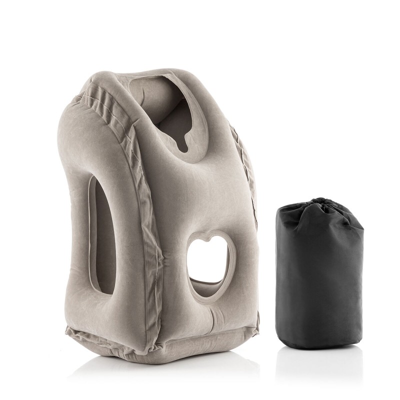 Oreiller de Voyage Gonflable Frontal Snoozy InnovaGoods