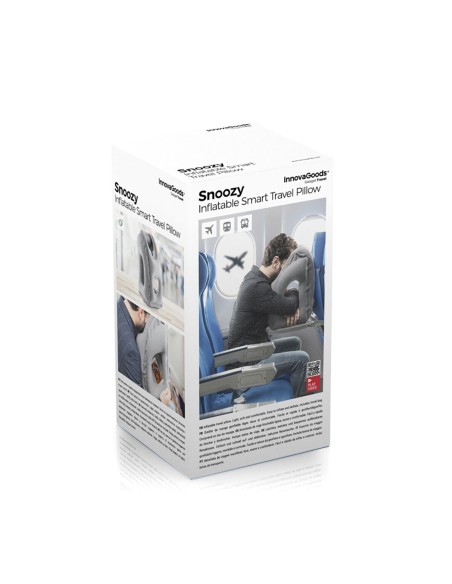 Oreiller de Voyage Gonflable Frontal Snoozy InnovaGoods