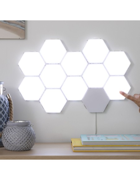 Ensemble de Panneaux LED Modulaires Magnétiques et Tactiles Tilight InnovaGoods (Pack de 3)