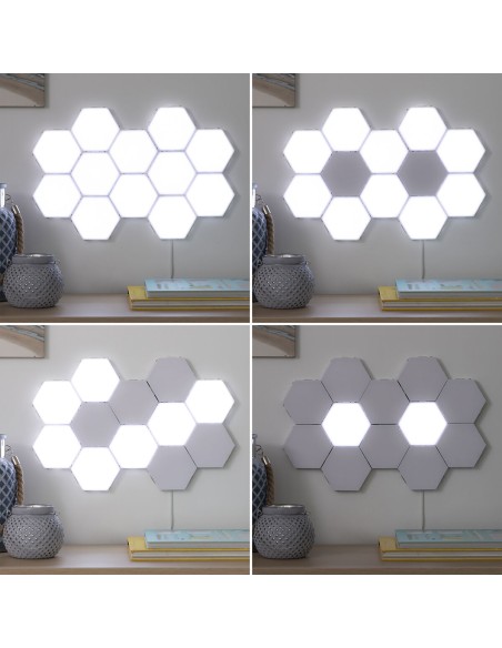 Ensemble de Panneaux LED Modulaires Magnétiques et Tactiles Tilight InnovaGoods (Pack de 3)