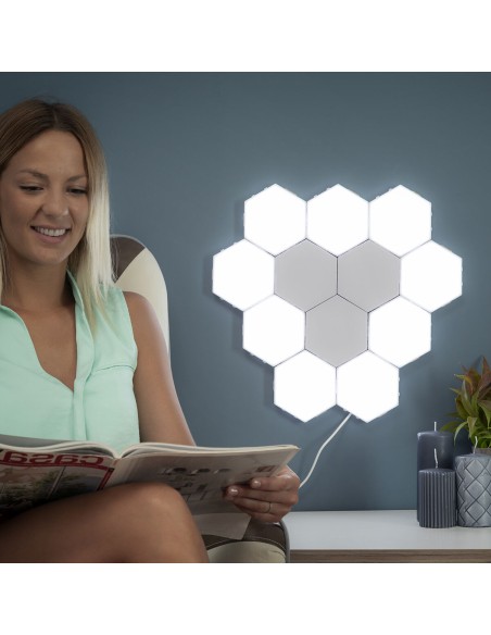 Ensemble de Panneaux LED Modulaires Magnétiques et Tactiles Tilight InnovaGoods (Pack de 3)