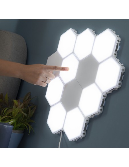 Ensemble de Panneaux LED Modulaires Magnétiques et Tactiles Tilight InnovaGoods (Pack de 3)
