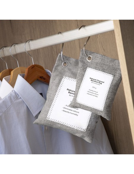 Ensemble de Sacs Purificateurs d’Air avec Charbon Actif Bacoal InnovaGoods (pack de 2)