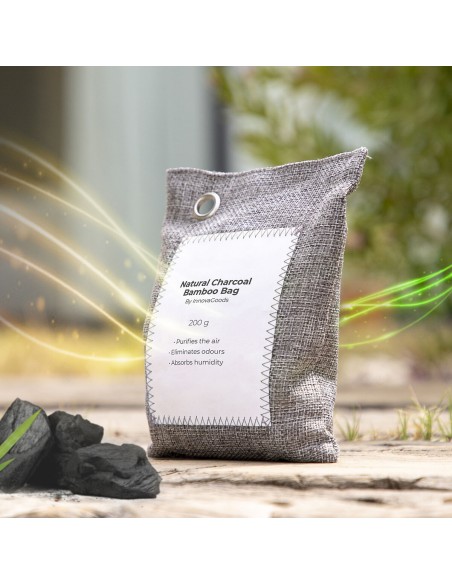 Ensemble de Sacs Purificateurs d’Air avec Charbon Actif Bacoal InnovaGoods (pack de 2)