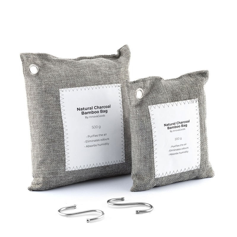 Ensemble de Sacs Purificateurs d’Air avec Charbon Actif Bacoal InnovaGoods (pack de 2)