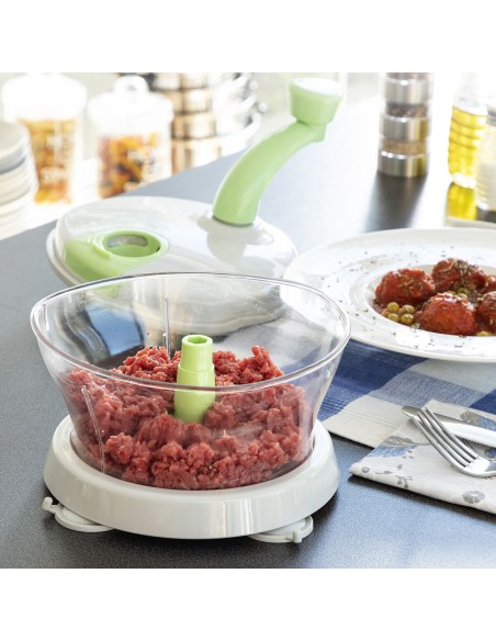 Centrifugeuse, Hachoir et Mixeur à Main 4 en 1 avec Accessoires et Recettes Chopix InnovaGoods