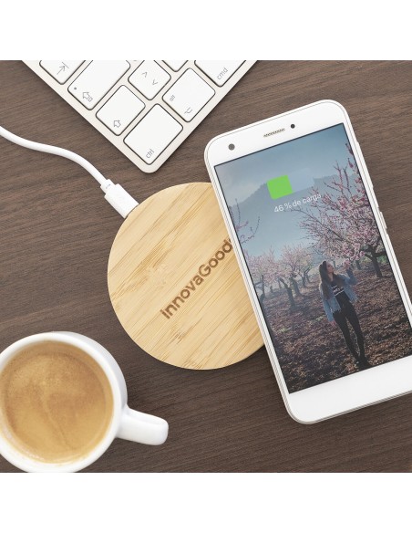Chargeur sans Fil en Bambou Wirber InnovaGoods