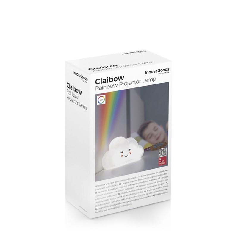 Lampe à Projecteur d’Arc-en-Ciel et Autocollants Claibow InnovaGoods