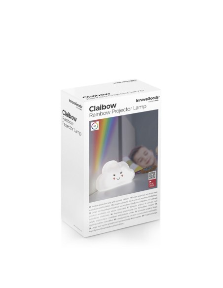 Lampe à Projecteur d’Arc-en-Ciel et Autocollants Claibow InnovaGoods