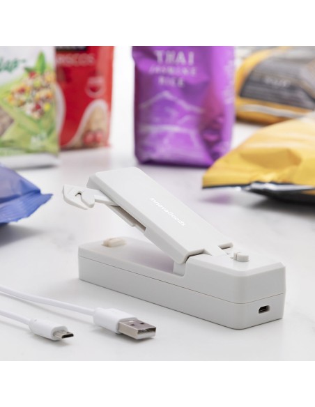 Machine à Sceller les Sacs Rechargeable avec Aimant et Cutter Rebasyl InnovaGoods