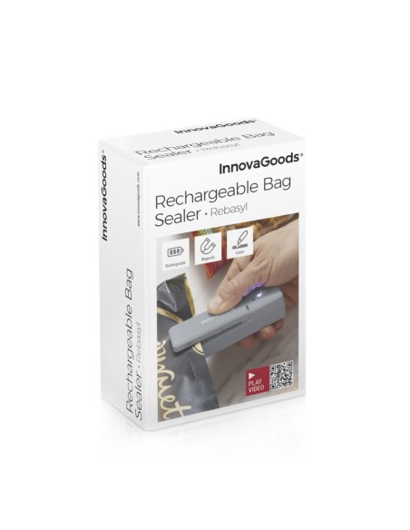 Machine à Sceller les Sacs Rechargeable avec Aimant et Cutter Rebasyl InnovaGoods