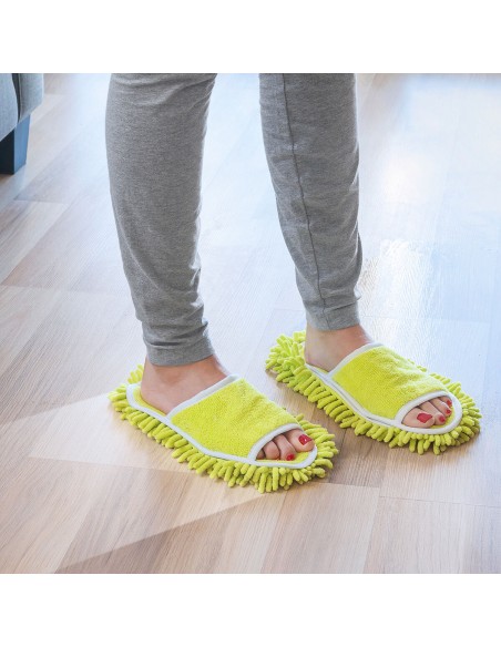 Pantoufles serpillière Mop&Go – Nettoyage en marchant