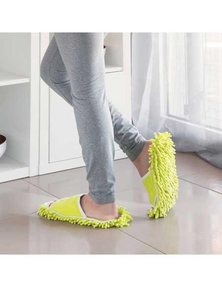 Pantoufles serpillière Mop&Go – Nettoyage en marchant