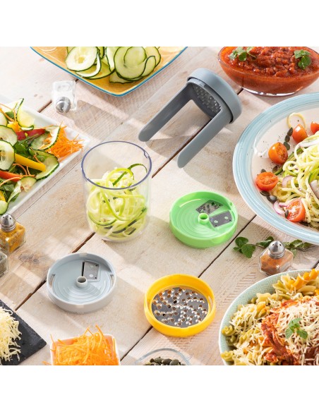 Coupe‑légumes spirale & râpe Vigizer – Polyvalent et compact