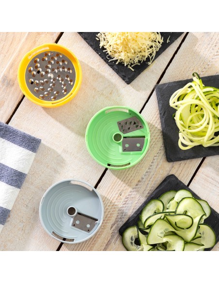 Coupe‑légumes spirale & râpe Vigizer – Polyvalent et compact