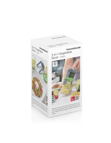 Coupe‑légumes spirale & râpe Vigizer – Polyvalent et compact