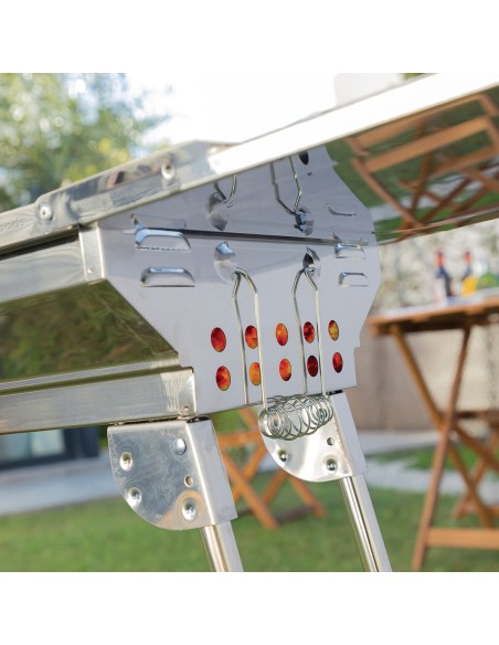 Barbecue pliable ExelQ inox sans fumée – Portable et propre