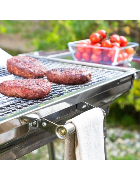 Barbecue pliable ExelQ inox sans fumée – Portable et propre