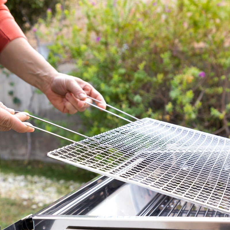 Barbecue pliable ExelQ inox sans fumée – Portable et propre