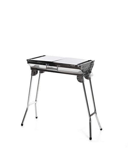 Barbecue pliable ExelQ inox sans fumée – Portable et propre