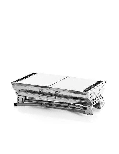 Barbecue pliable ExelQ inox sans fumée – Portable et propre