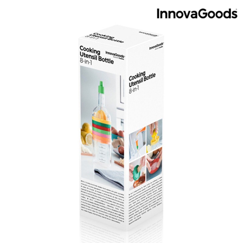 Bouteille avec Ustensiles de Cuisine 8 en 1 InnovaGoods (8 Pièces)