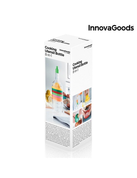 Bouteille avec Ustensiles de Cuisine 8 en 1 InnovaGoods (8 Pièces)
