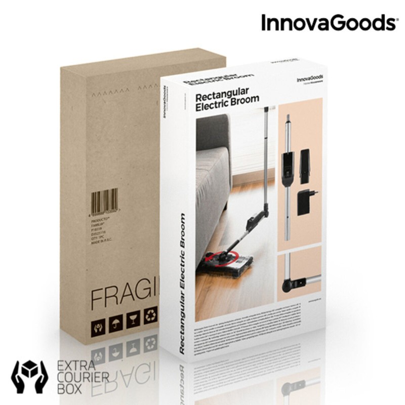 Balai Electrique Rectangulaire InnovaGoods 7,2 V 700 mAh Gris Anthracite