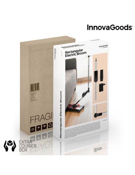 Balai Electrique Rectangulaire InnovaGoods 7,2 V 700 mAh Gris Anthracite