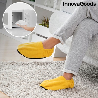 Chaussons Chauffants Micro-ondes InnovaGoods Moutarde 2