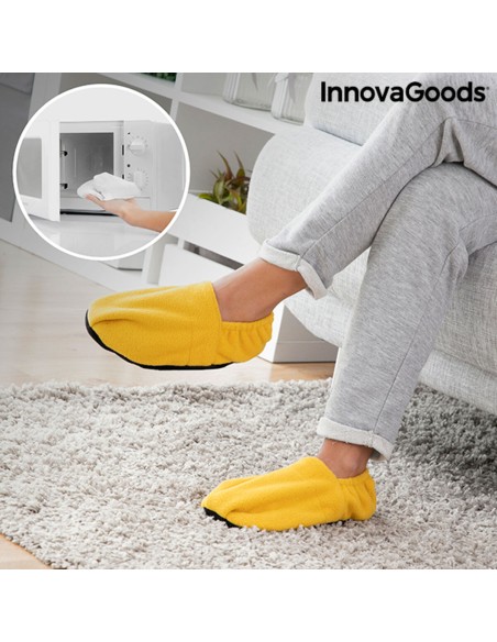 Chaussons Chauffants Micro-ondes InnovaGoods Moutarde