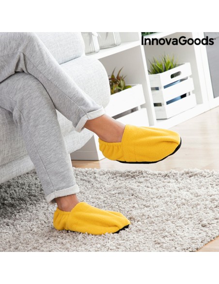 Chaussons Chauffants Micro-ondes InnovaGoods Moutarde