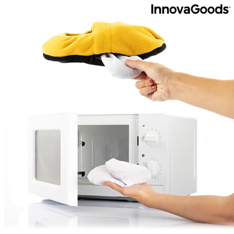 Chaussons Chauffants Micro-ondes InnovaGoods Moutarde