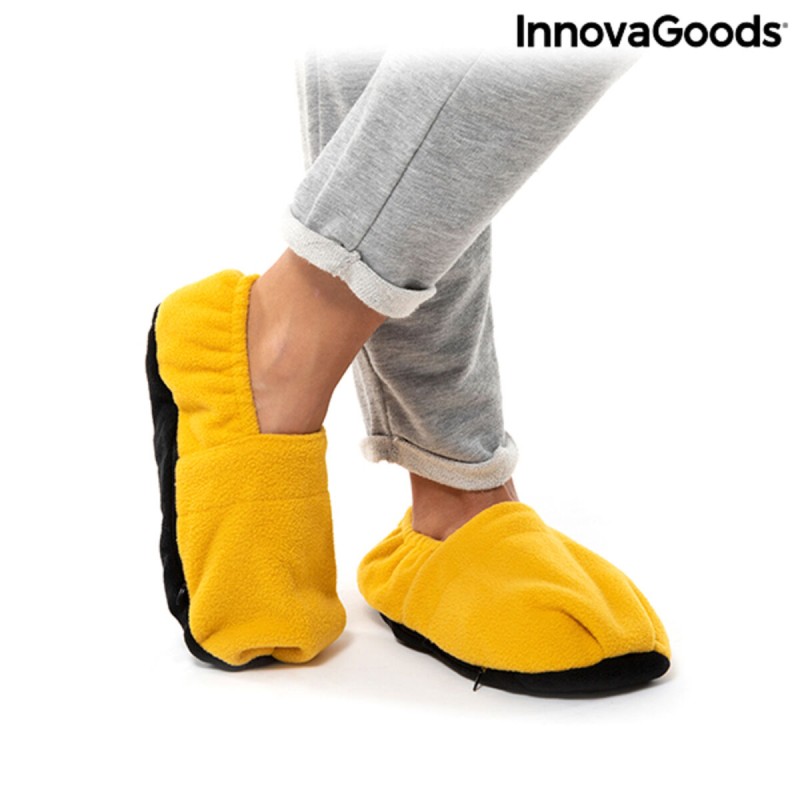 Chaussons Chauffants Micro-ondes InnovaGoods Moutarde