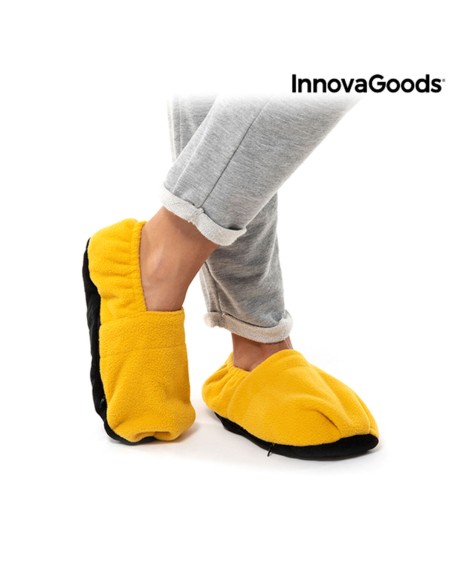 Chaussons Chauffants Micro-ondes InnovaGoods Moutarde