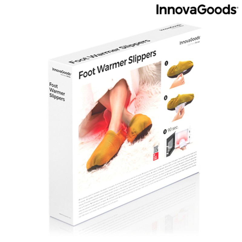 Chaussons Chauffants Micro-ondes InnovaGoods Moutarde