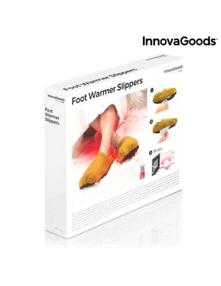Chaussons Chauffants Micro-ondes InnovaGoods Moutarde