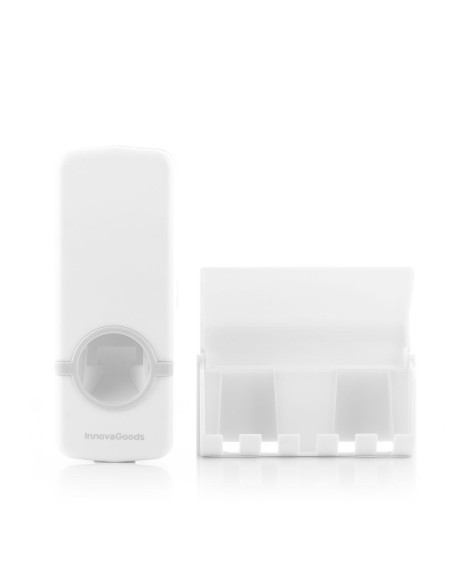 Distributeur de dentifrice Diseeth avec porte‑brosses – Hygiénique et mural