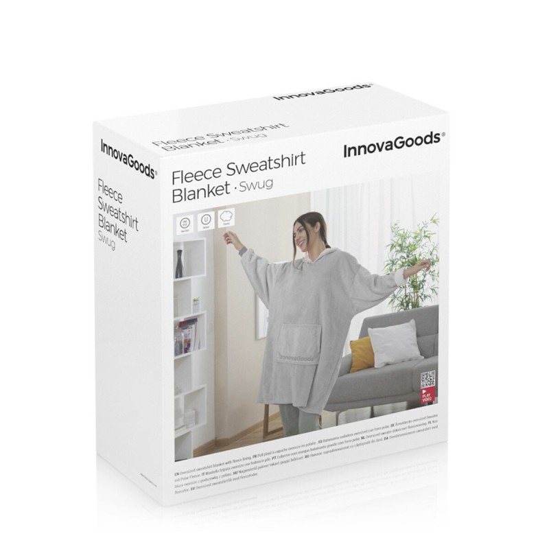 Couverture à manches oversize Swug polaire – Chaleur et confort