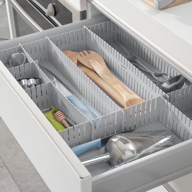 Organisateurs de tiroirs réglables (16 unités) – Modulables et pratiques