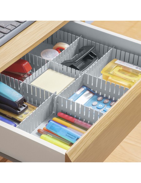 Organisateurs de tiroirs réglables (16 unités) – Modulables et pratiques