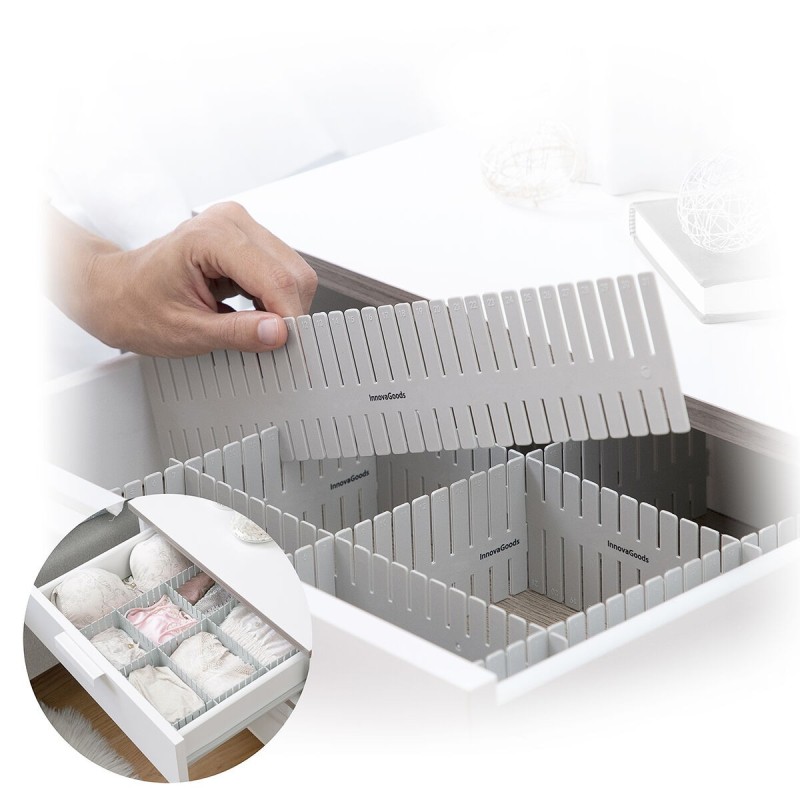Organisateurs de tiroirs réglables (16 unités) – Modulables et pratiques