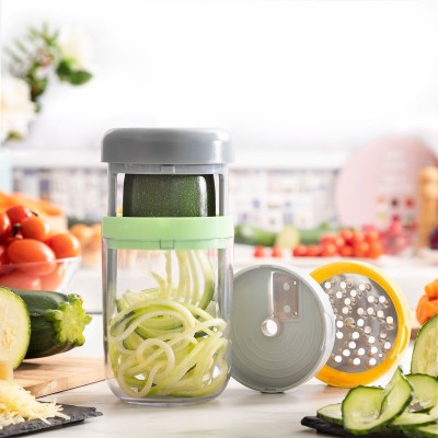 Coupe‑légumes spirale & râpe Vigizer – Polyvalent et compact