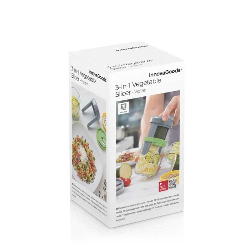 Coupe‑légumes spirale & râpe Vigizer – Polyvalent et compact