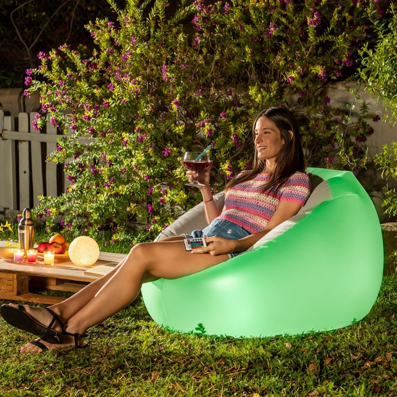 Fauteuil gonflable Chight LED multicolore – Moderne et confortable
