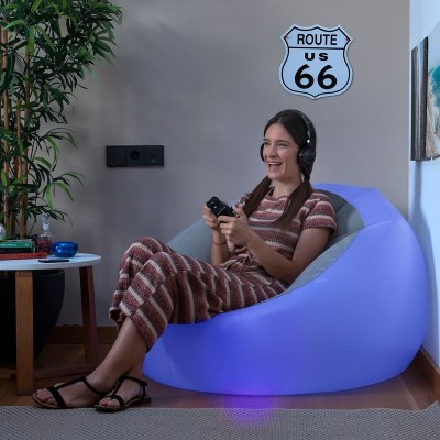 Fauteuil gonflable Chight LED multicolore – Moderne et confortable 2